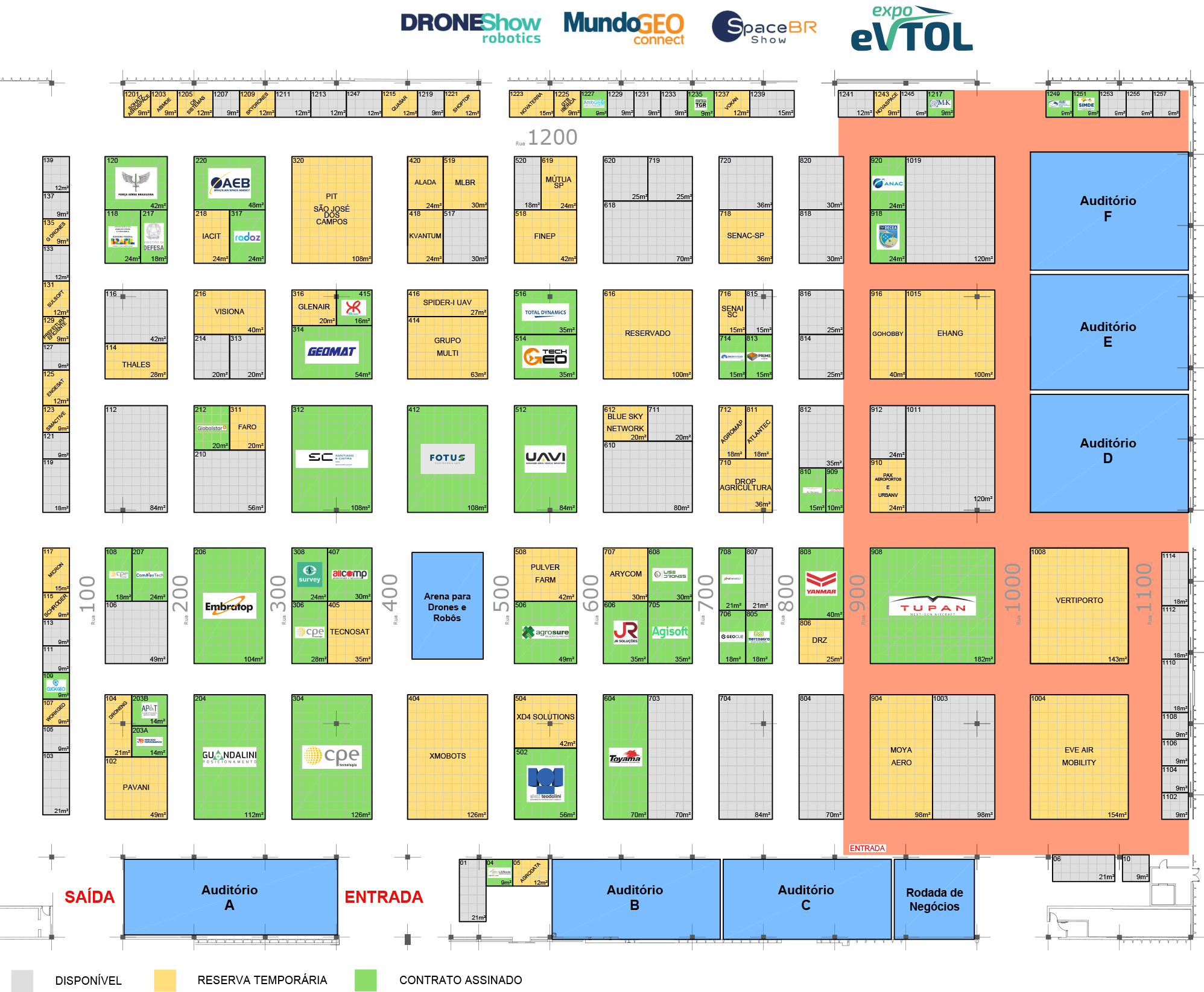 Planta feira Expo eVTOL