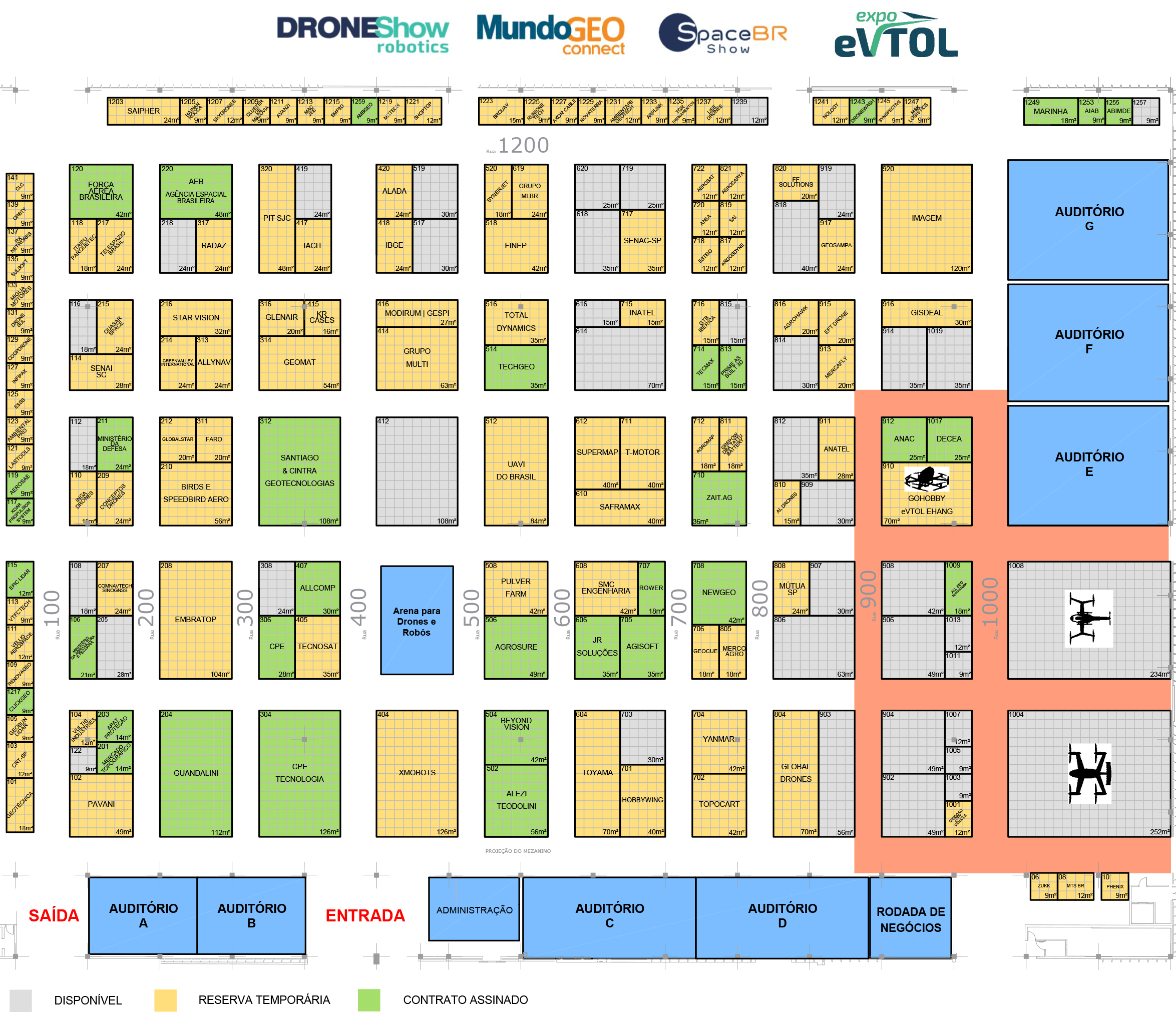 Planta feira Expo eVTOL
