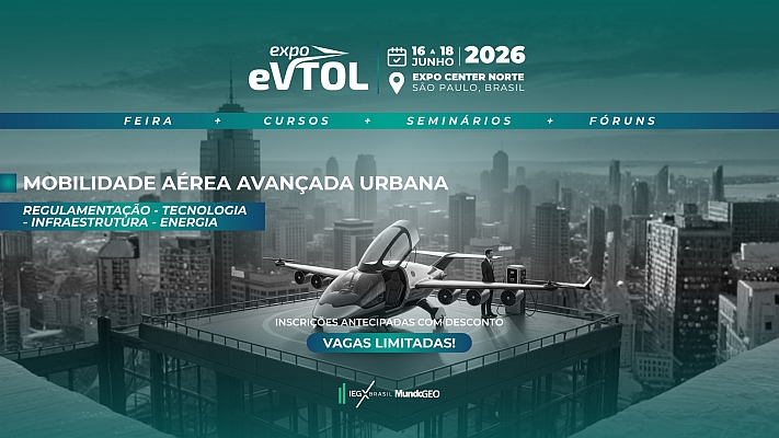 Expo eVTOL 2026 destaca mercado e infraestrutura de Mobilidade Aérea Avançada