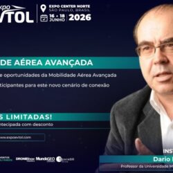 Curso na Expo eVTOL 2026 abordará temas de Mobilidade Aérea Avançada