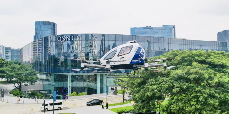 EHang realiza primeiro voo de eVTOL com passageiros na Tailândia