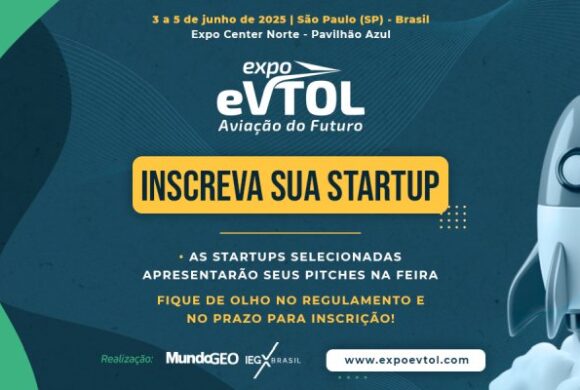 Inscrição aberta no 3ª MundoGEO Pitch – competição de startups do setor de eVTOLs