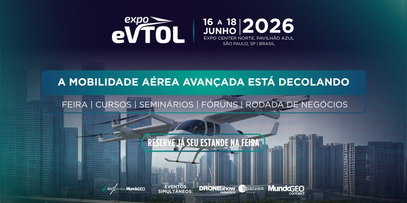 Expo eVTOL 2026 vai destacar evolução da Mobilidade Aérea Avançada no Brasil e no mundo