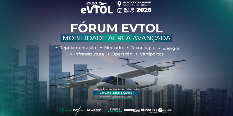 Fórum no Expo eVTOL debaterá implantação do ecossistema de Mobilidade Aérea Avançada