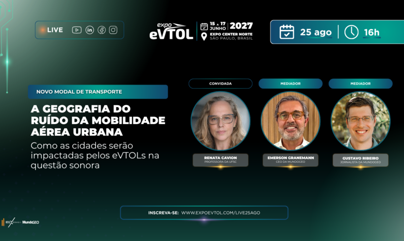 Live: A geografia do ruído da Mobilidade Aérea Urbana
