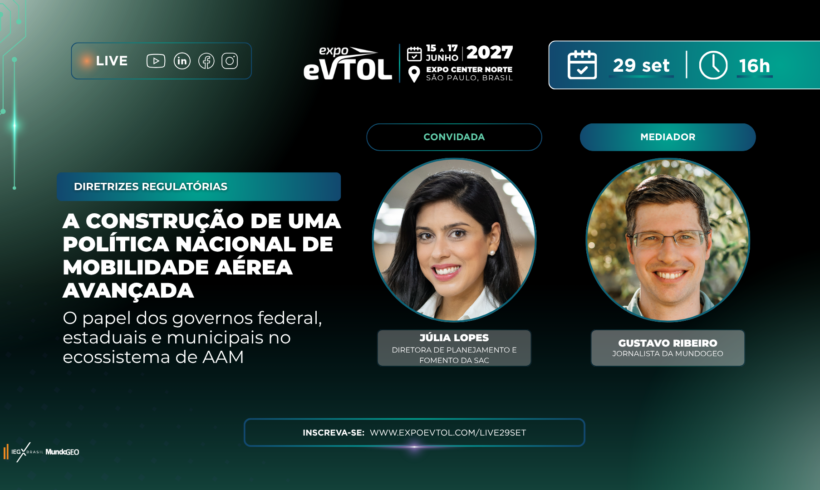 Live: A construção de uma Política Nacional de Mobilidade Aérea Avançada